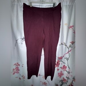 Lane Bryant Allie Burgundy Dress Pants